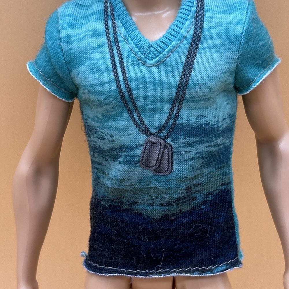 Barbie Ken Fashionistas Ryan Doll Shirt Replacement Doll Clothing For X7875 HTF