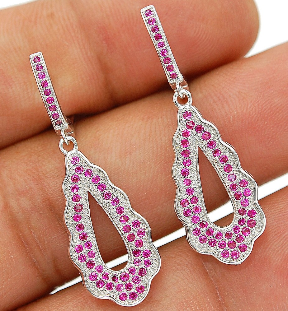 1CT Treated Pink Sapphire in Genuine 925 Sterling Silver Pendant YB1-1