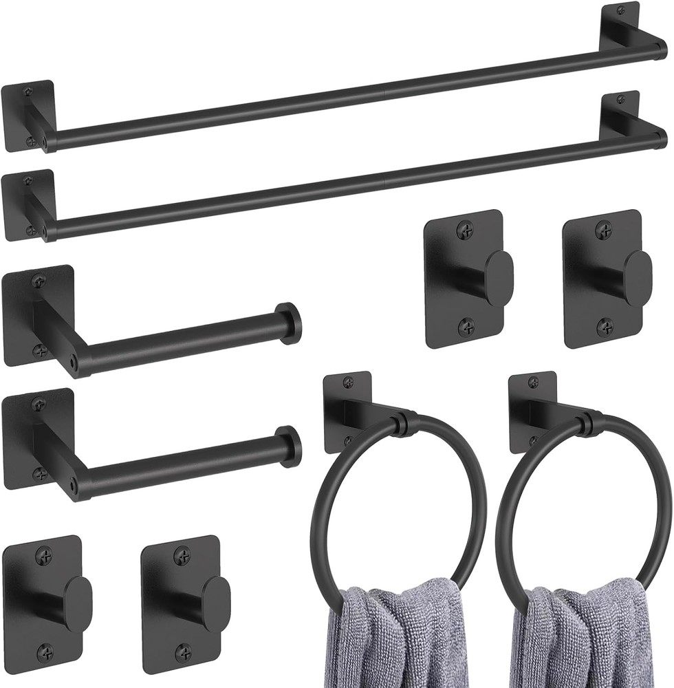 Wall Mounted Toilet Paper Holder and Bathroom Hardware Accessory Sets
