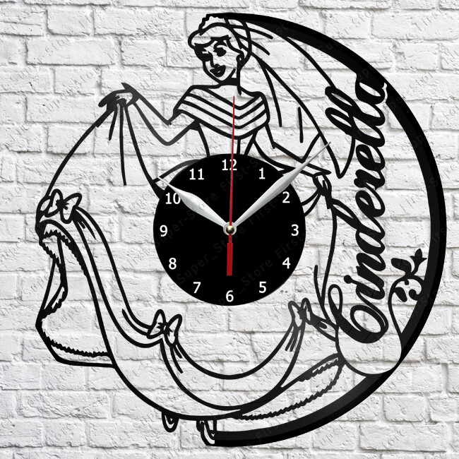 Cinderella Vinyl Record Wall Clock Fan Art Home Decor 3461