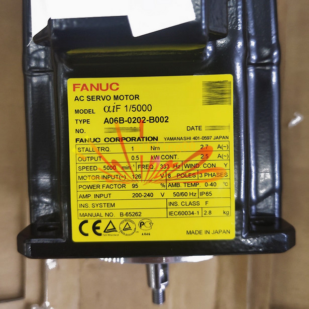 1PCS NEW FANUC Servo Motor A06B-0202-B002 A06B0202B002