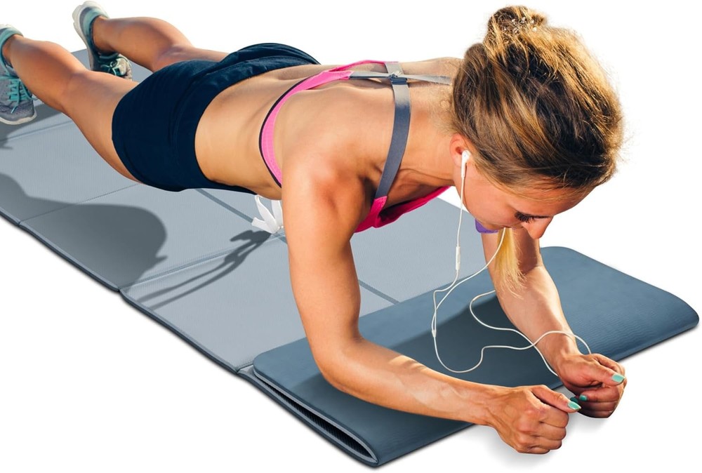 Ultra-Light Foldable Travel Yoga Mat in 1/4 or 1/2 Inch Thickness - Eco Non-Slip