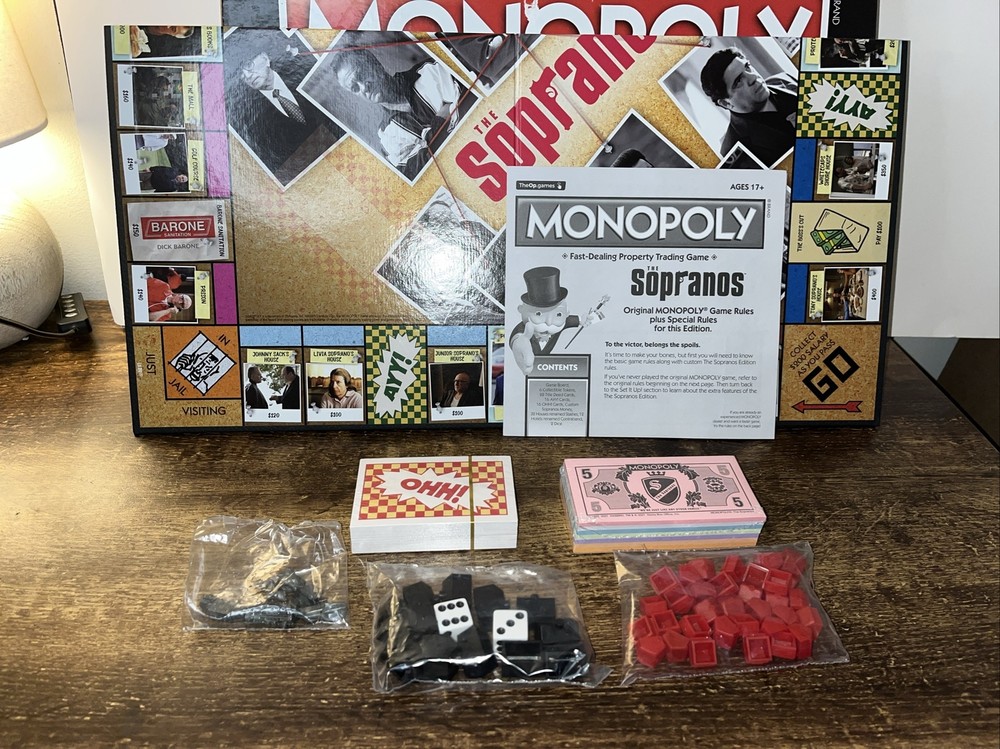The Sopranos Monopoly Board Game New Open Box Collectible HBO Hasbro 2021