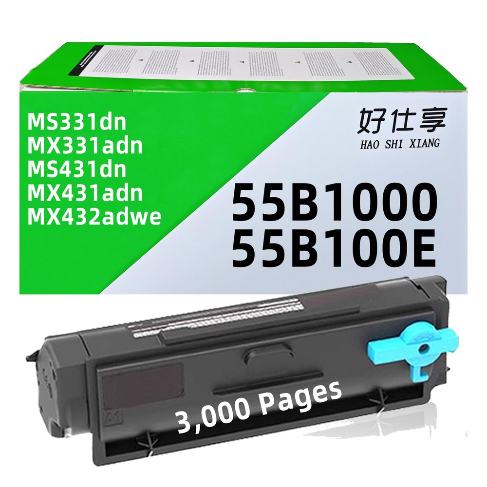 Lexmark MS331dn Compatible Toner 55B1000 55B100E Replacement Cartridge