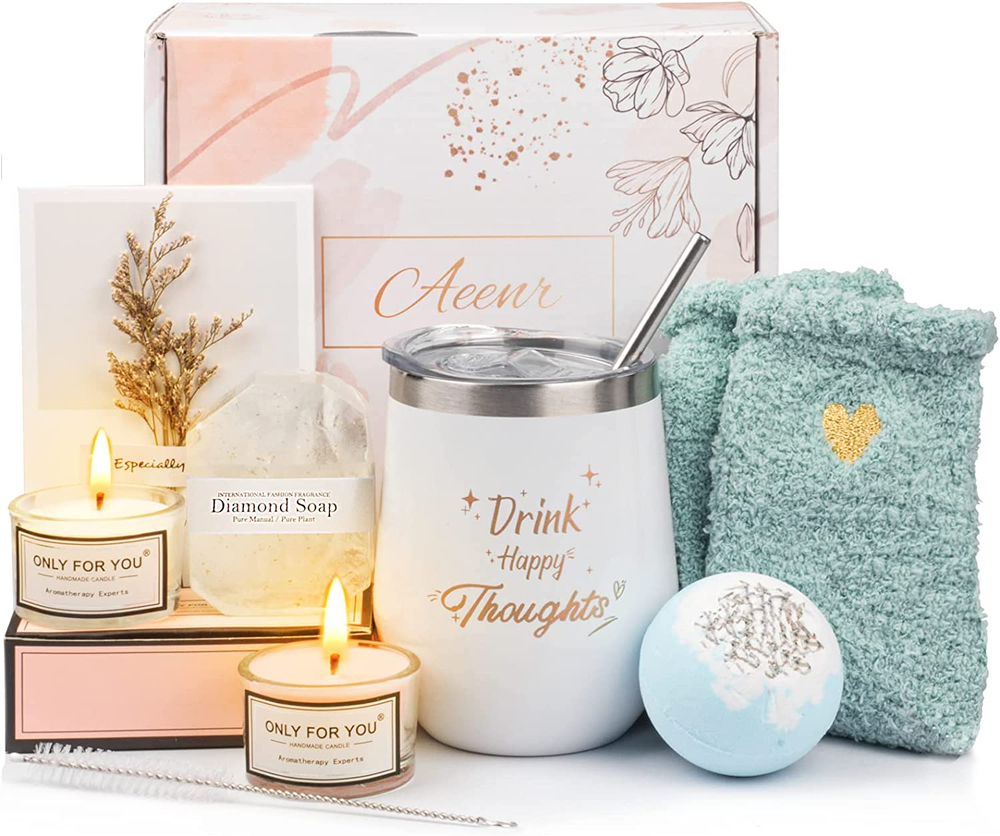 Valentines or Birthday Spa Gift Set for Women - Relaxing Self Care Present