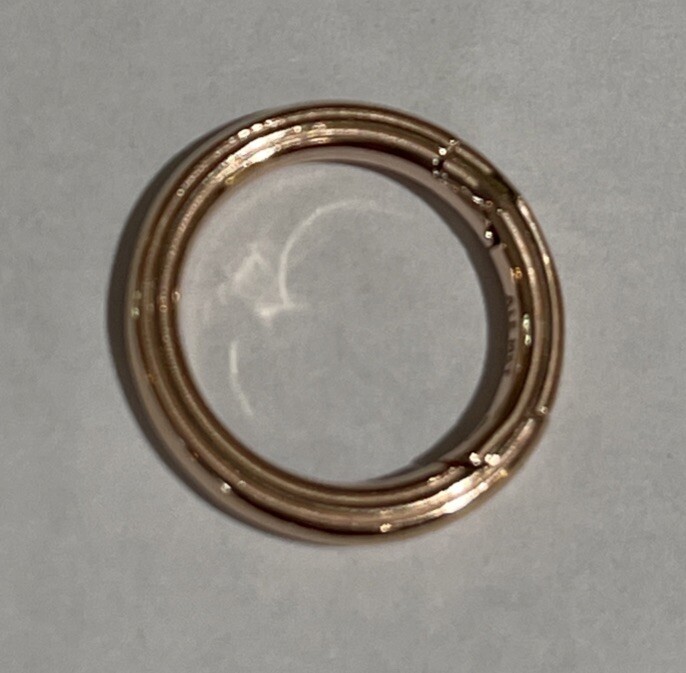 New Pandora ME 14k Rose Gold Plated Round Openable Link Styling Connector ALE