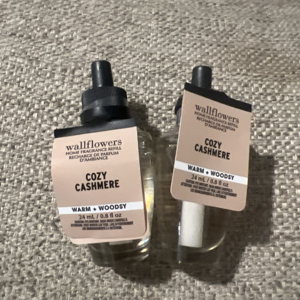 NEW 2-Pack COZY CASHMERE Wallflower Refill Bulbs SEALED 0.8 oz Bath & Body Works
