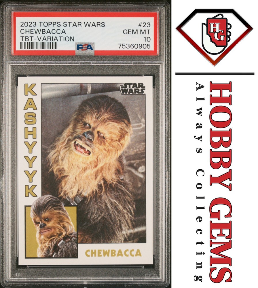 CHEWBACCA PSA 10 2023 Topps Star Wars Throwback Thursday TBT Image Variation #23
