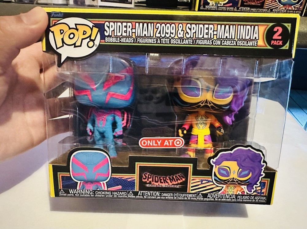 Funko Pop! Spider-Man 2099 & Spider-Man India 2-Pack from Across The Spiderverse