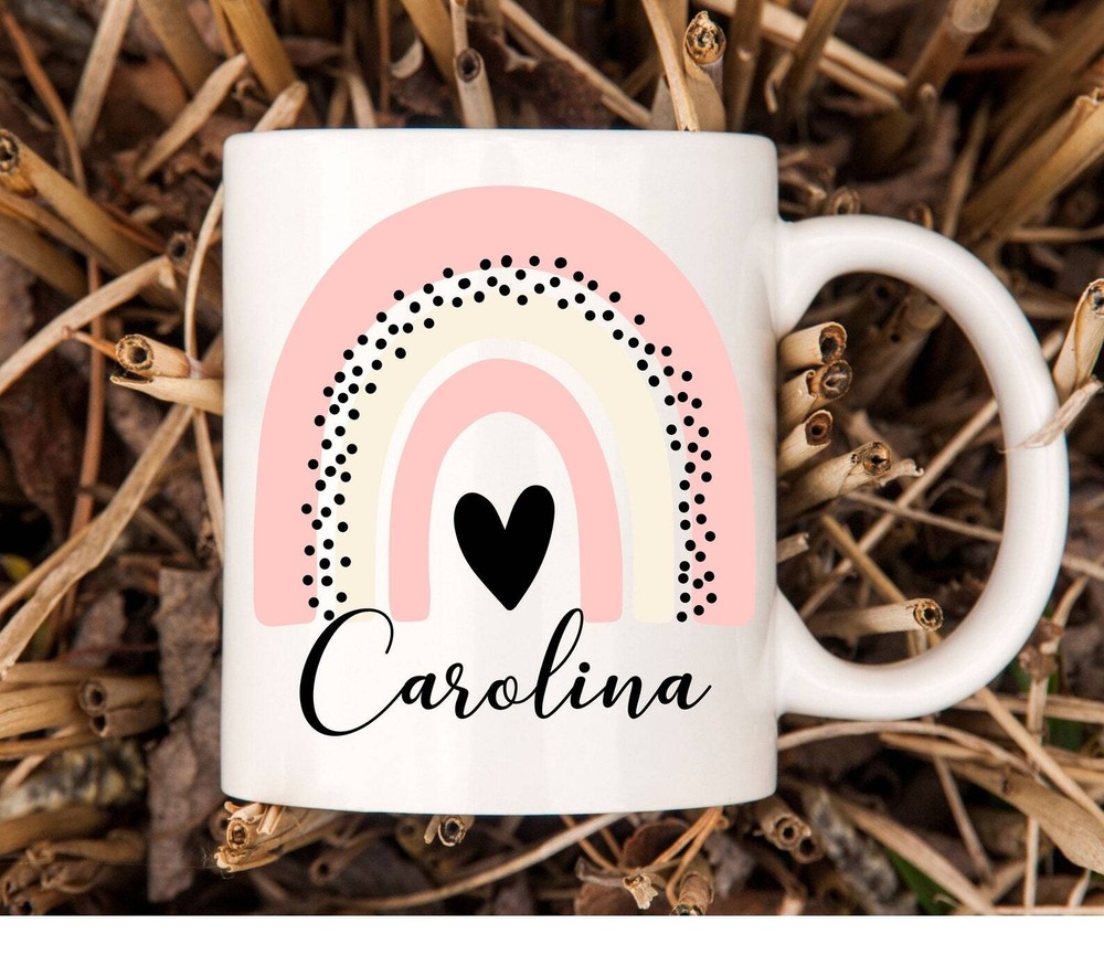 Custom Rainbow Personalised Mug for Best Friend Birthday Gift  