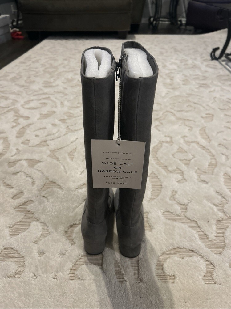 Alex Marie Prizelle Tall Shaft Suede Boots Shoe Width; Md, Narrow Calf