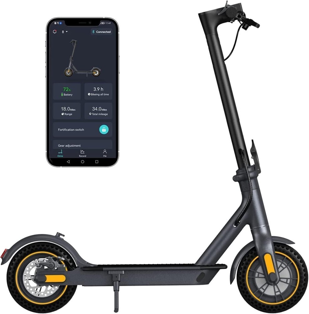 Powerful 600W Electric Scooter with 10 Solid Tires 20Mile Range 19MPH Speed
