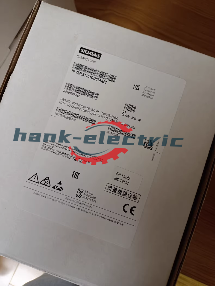 One New Siemens 7ML5110-1DD07-4AF3 7ML51101DD074AF3 In Box Expedited Shipping