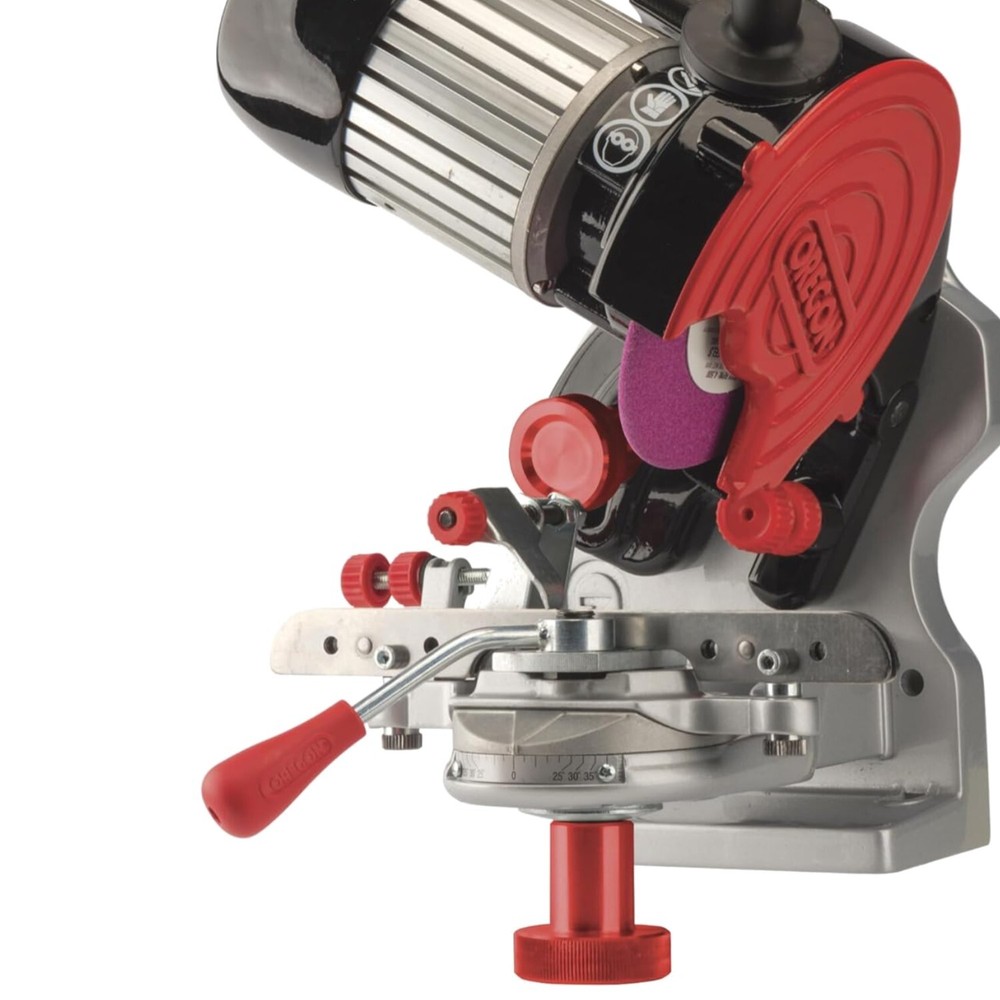 Professional Bench Grinder & Universal Chainsaw Sharpener - 120V Compact Design