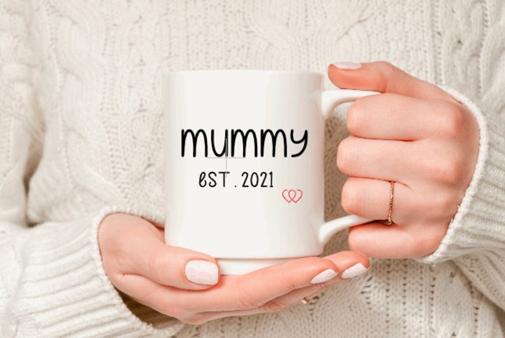 Taza Mummy Est (Año) Nueva Regalo Mamá Día de la Madre Cumpleaños Nueva Mamá y Papá A Juego