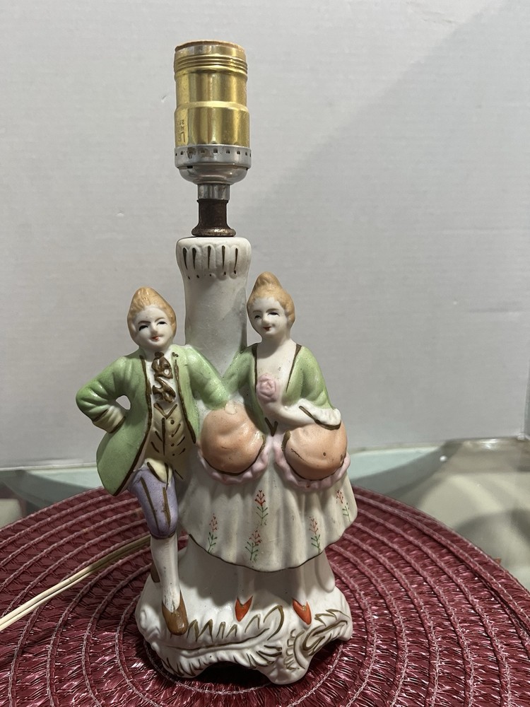 Victorian Table Lamp  Courting Couple Bedroom Boudoir Lamp  of  Vintage @ 23 DO