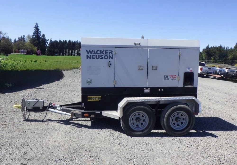 2022 WACKER NEUSON G70 58KW DIESEL GENERATOR 3030 HRS VERY LOW HOURS GREAT DEAL!