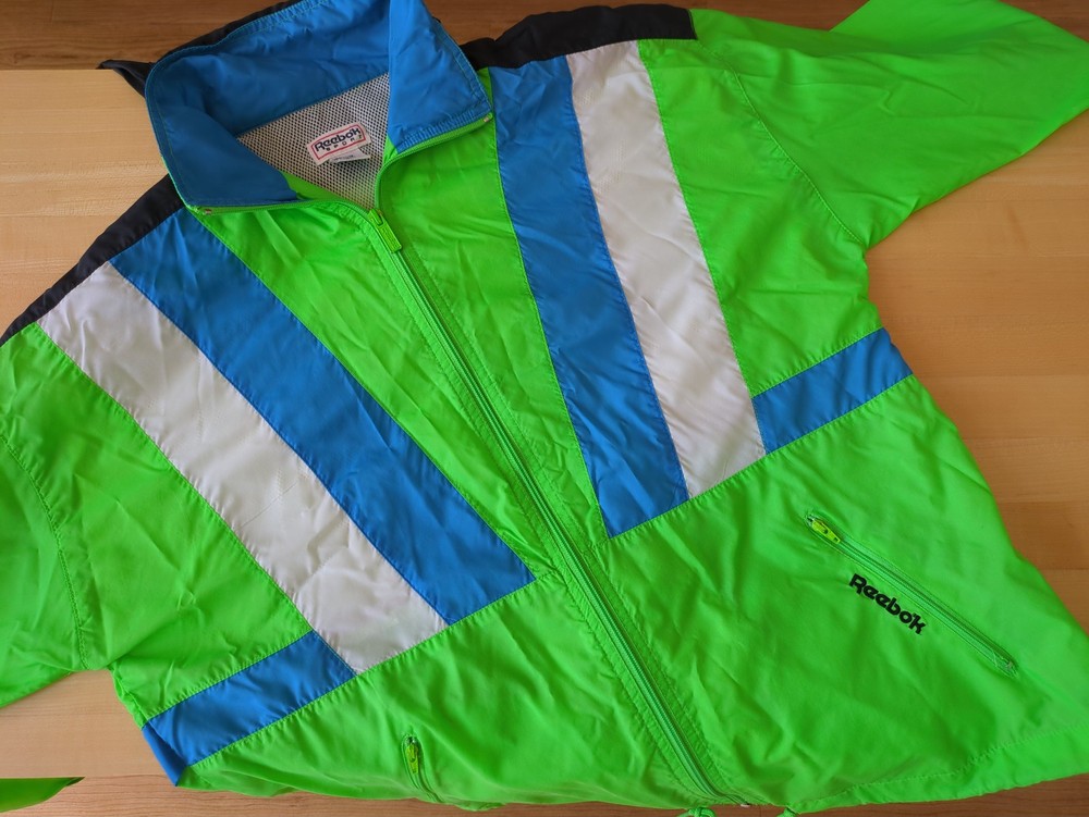 Reebok Sport nylon windbreaker jacket, 1990s, size M