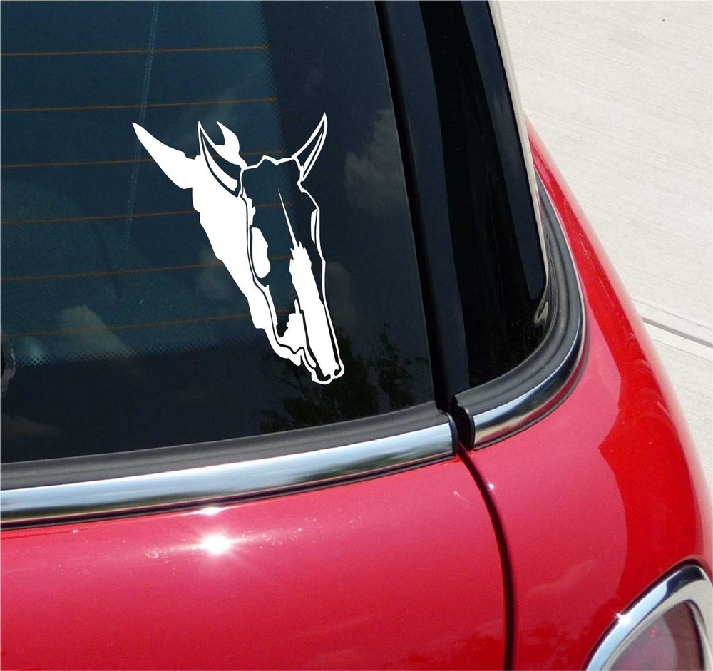 COW BULL SKULL SOUTHWEST GRAPHIC DECAL STICKER ART CAR WALL