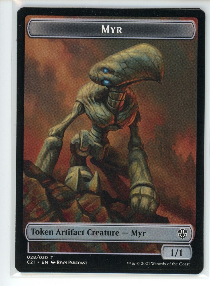 MYR // TREASURE DOUBLE-SIDED TOKEN Commander 2021 #28//7 C21(NM)(MTG)