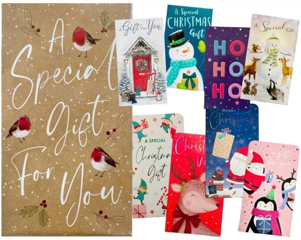 24 x Christmas Money Envelopes  Gift Card Voucher Wallet Self-Sealing Xmas Gift-image