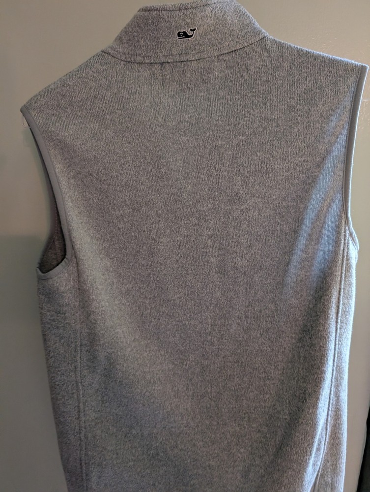 Vineyard Vines Men's Gray Zip Sweater Vest - XS