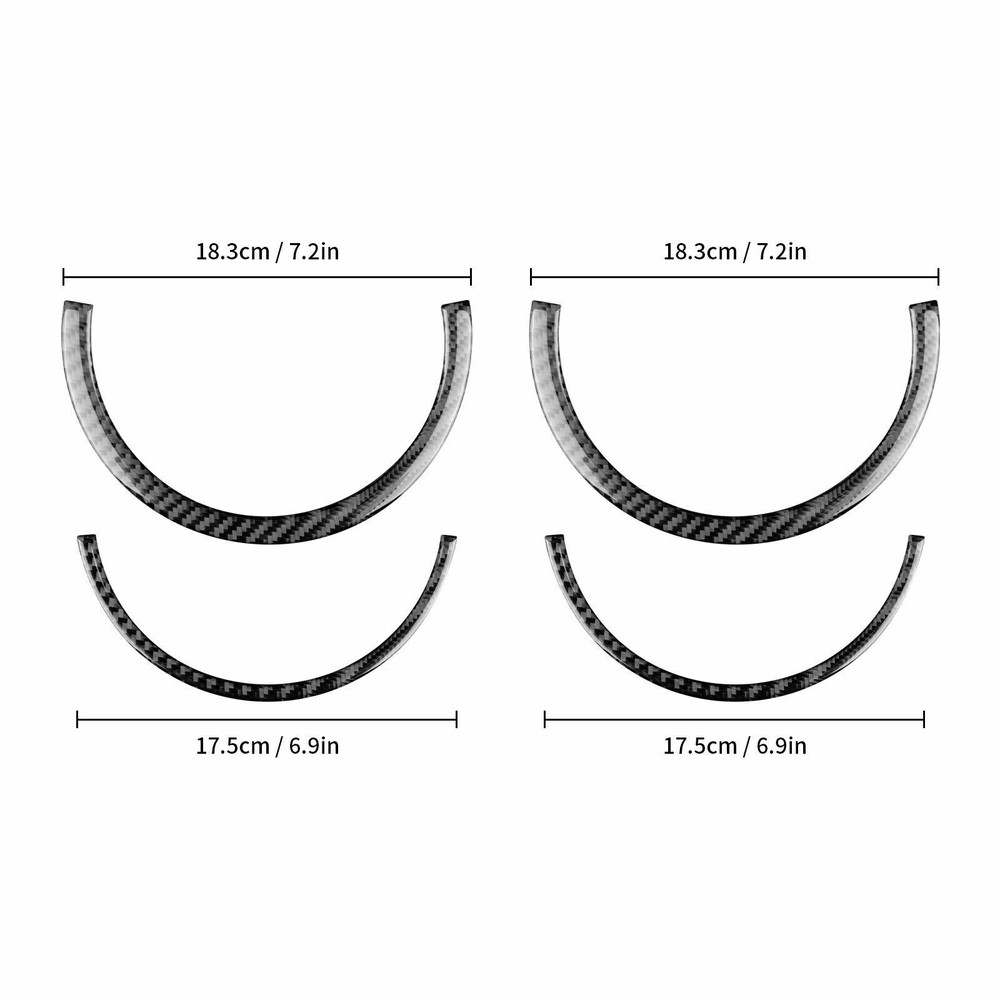 Carbon Fiber Car Center Side Air Vent Cover Trim For Mini R55 R56 R57 2007-2010