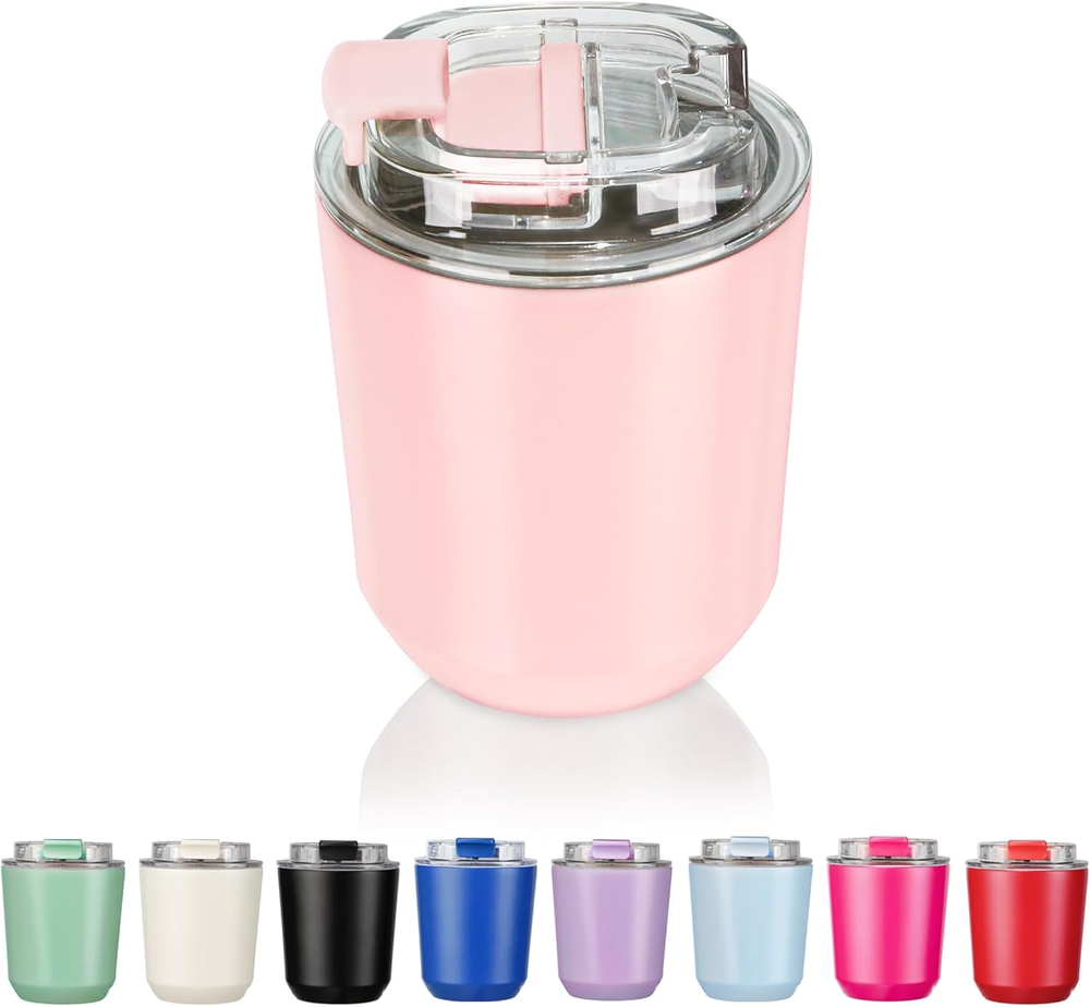 Insulated Tumblers with Lid, 10 Oz Travel Coffee Mug Stainless Steel Vacuum