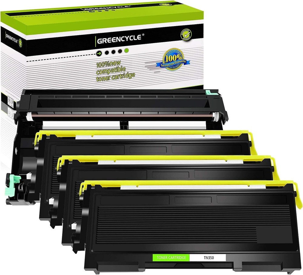 Brother TN350 Toner & DR350 Drum Combo for MFC-7420 7225N 7220 High Yield