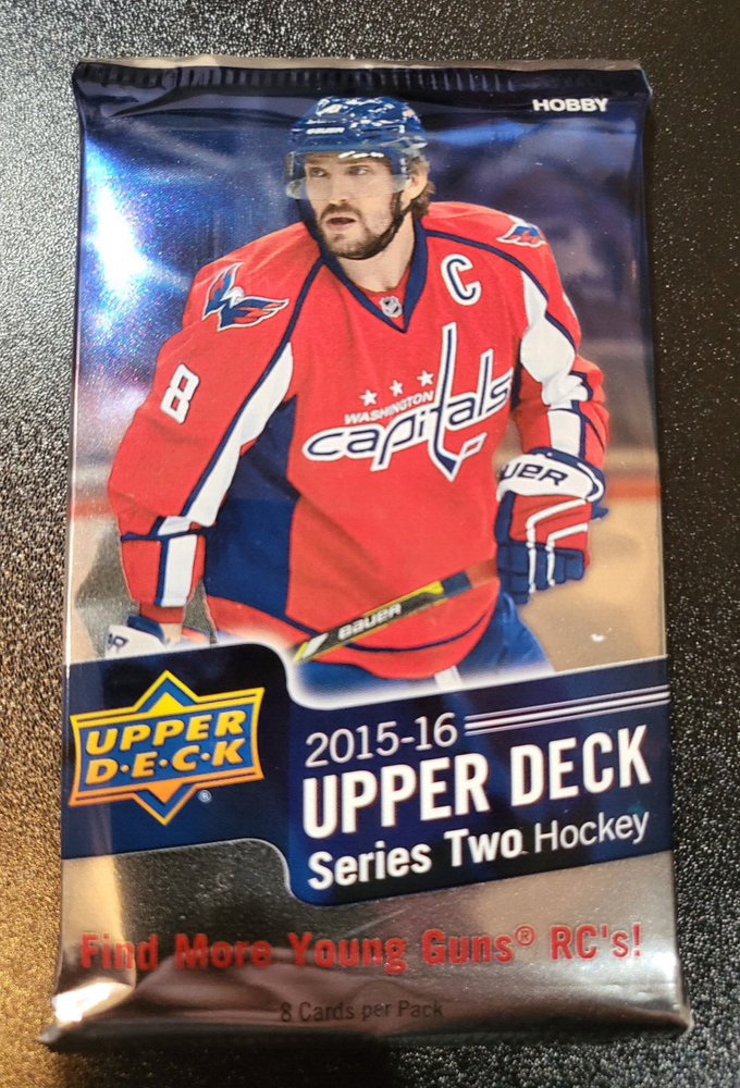 2015-16 Upper Deck Series 2 NHL Hockey 8 Card Hobby Pack - See Checklist within