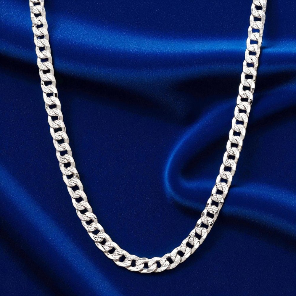 Miami Cuban Mens Platinum Link Chain 20 Inches PT950 Necklace Christmas Sale-image