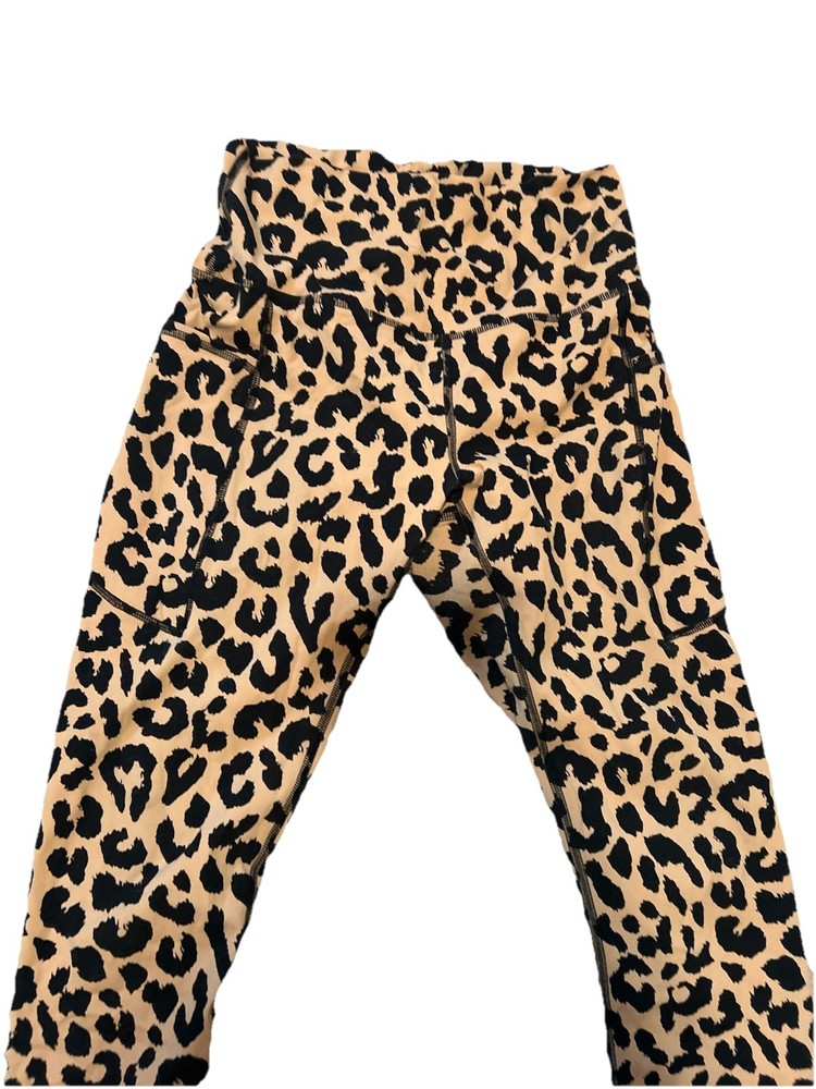 Women’s Cheetah Print Polyester Leggings Size Small