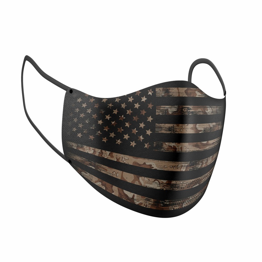 USA Flag PM2.5 Filter Reusable Double-Layer Washable Cloth Face Mask  