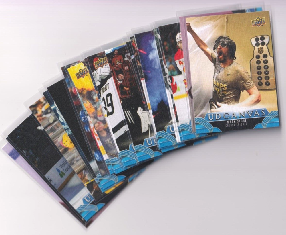 2023-24 Upper Deck Extended UD Canvas LOT of 10 Doughty Boeser Huberdeau Stone