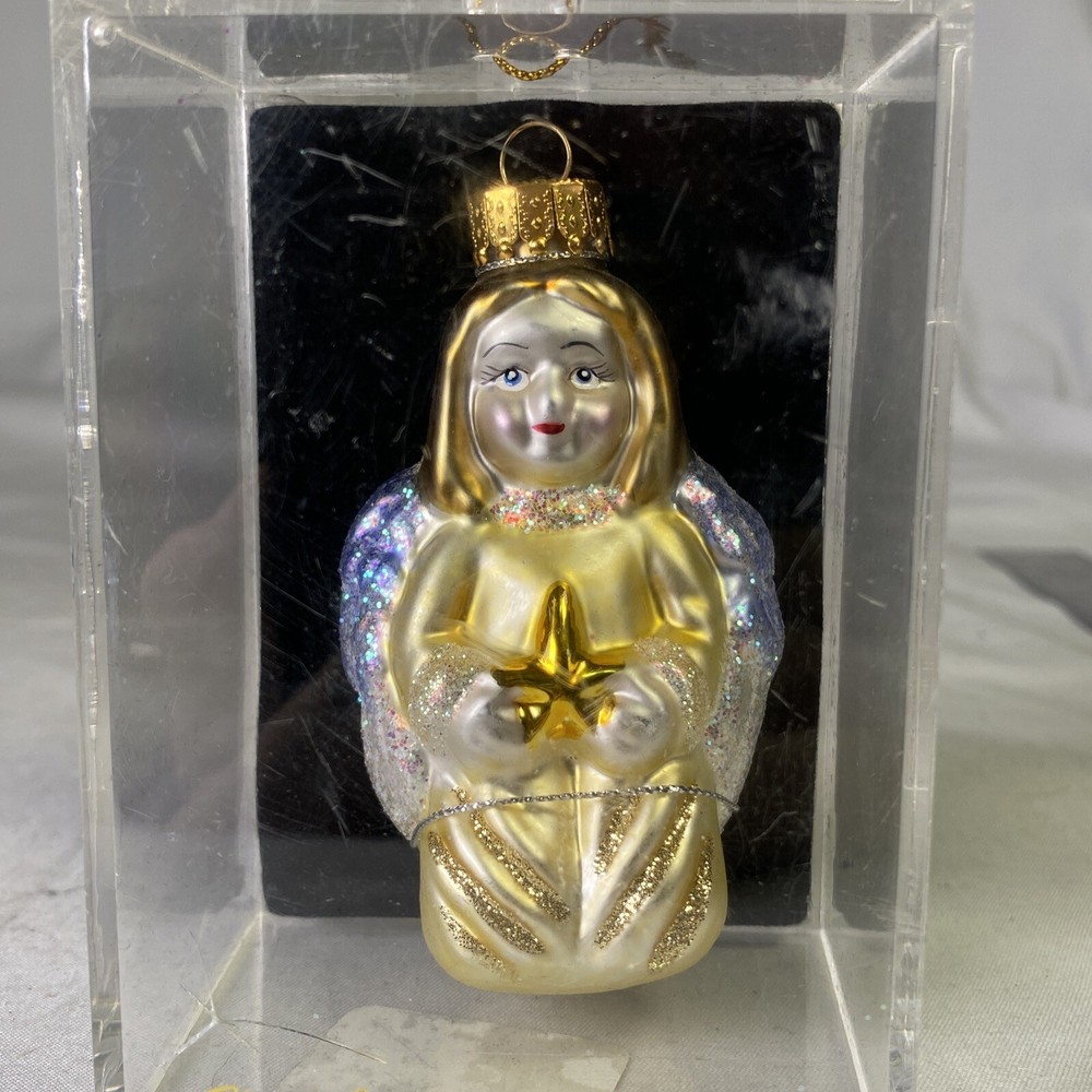 Import Resource  Unique Treasure Hand Crafted Glass Angel Ornament Christmas