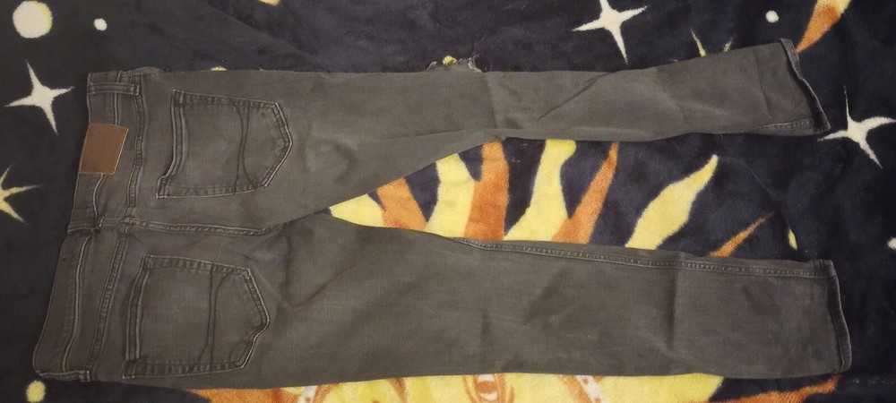 Hollister Super Skinny Advanced Stretch Black Ripped Jeans