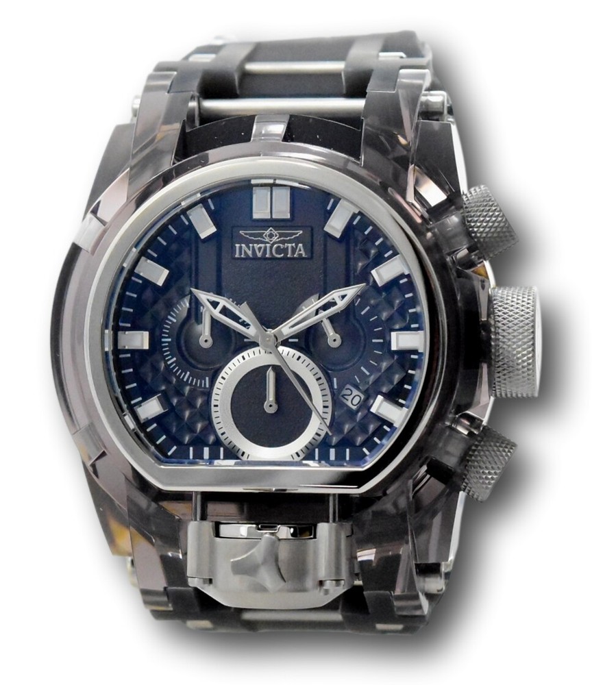 Invicta Bolt Zeus Magnum 52mm Anatomic Dual Dial Chronograph Watch 34877 Rare