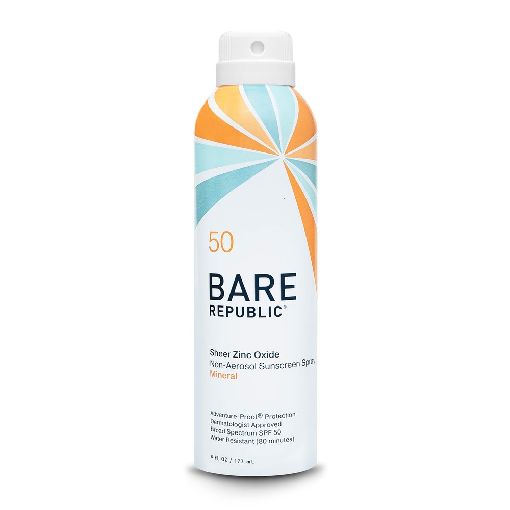 Mineral Sunscreen Spray SPF 50 Sheer Non Greasy Water Resistant 6oz