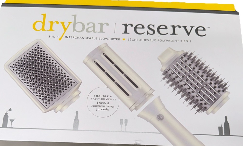 Drybar Reserve 3-in-1 Interchangeable Blow-Dryer Brush Retails $349 BRAND NEW