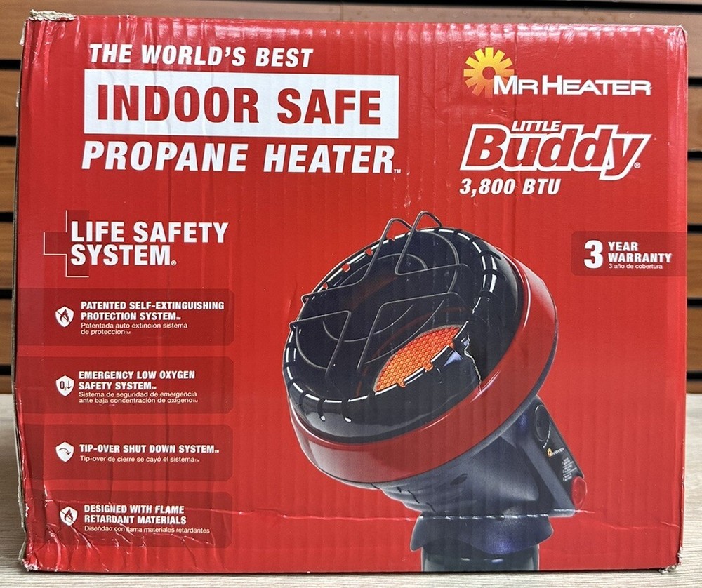 Mr. Heater MH4B 3,800BTU Little Buddy Radiant Propane IndoorOutdoor Space Heater