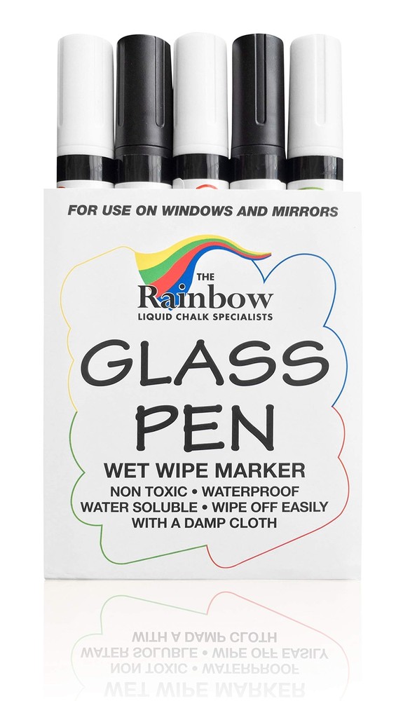 Glass Pen Window Marker: Liquid Chalk Window Markers for Glass Washable, Car ...