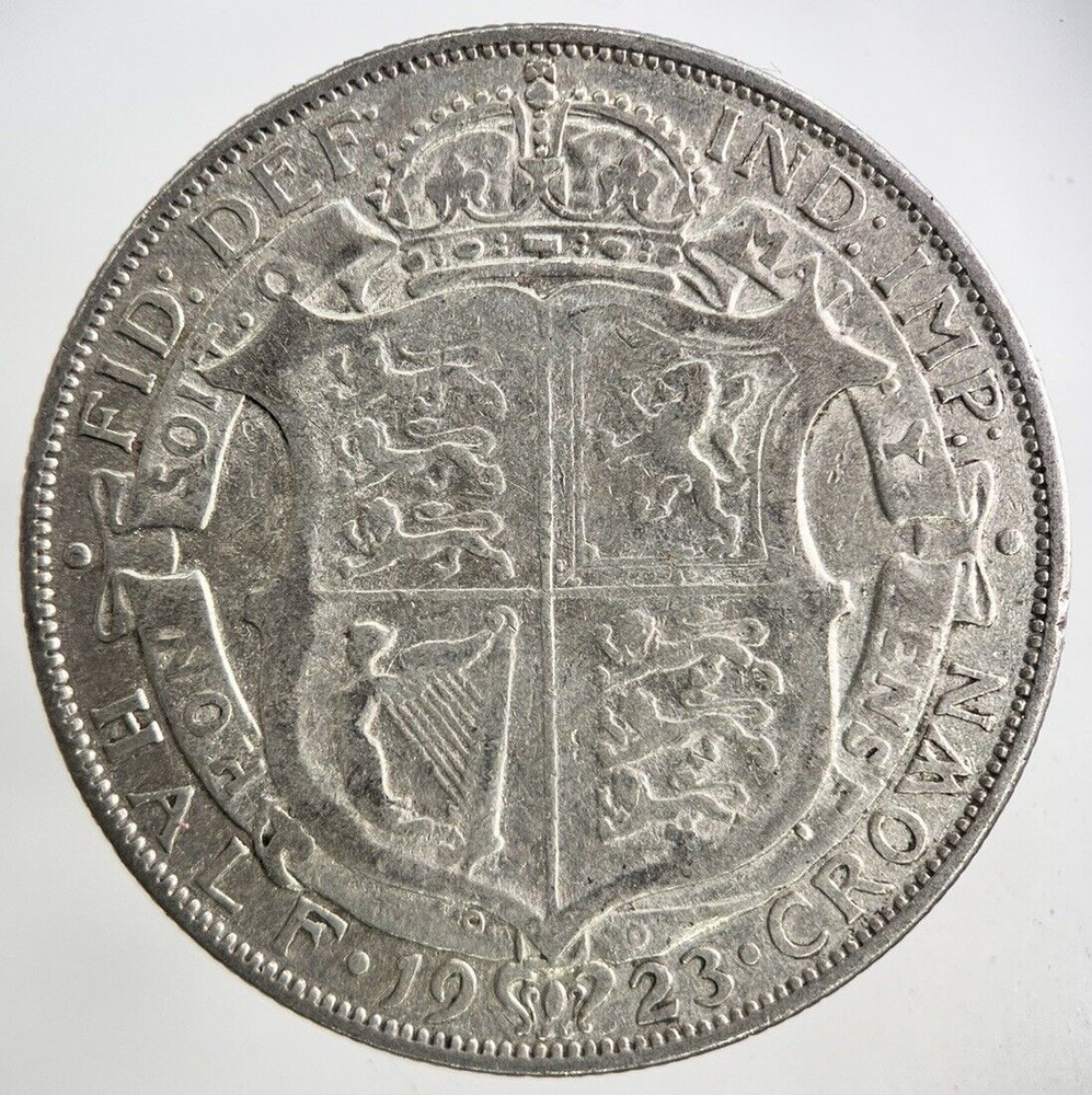 1923 George V Silver Half-Crown Coin | Fine Collectible Condition
