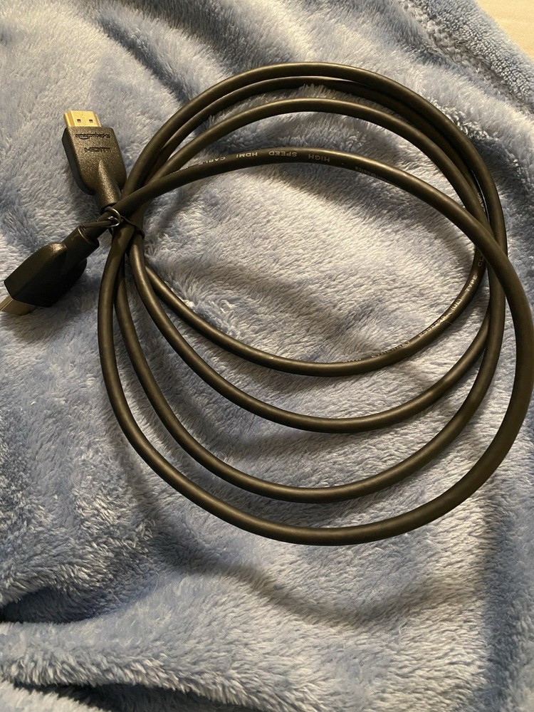 Black Amazon Essentials 6 ft Long HDMI Cable, Never Used