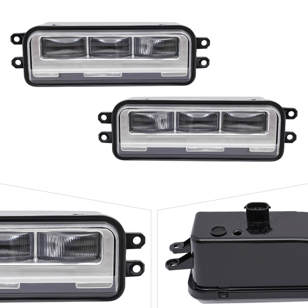 For 2022-2023 Toyota Tundra Driving Front Fog Lights Lamps Kits Left+Right Side