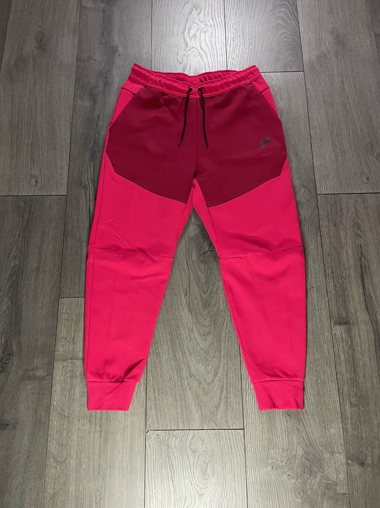 Nike Tech Fleece Jogger Pants Sweatpant Very Berry Pink Red Men’s Size Large New