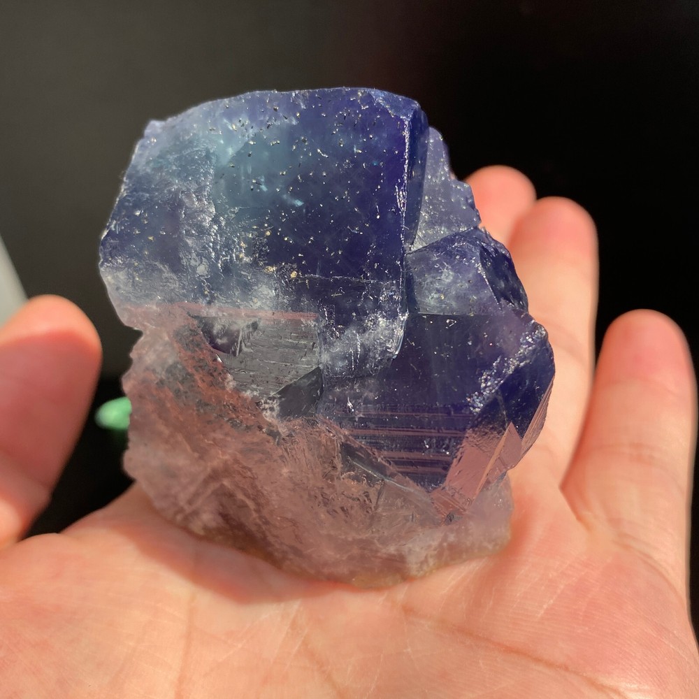 246g Stunning Natural Blue Fluorite Crystal Ore Specimen for Collectors