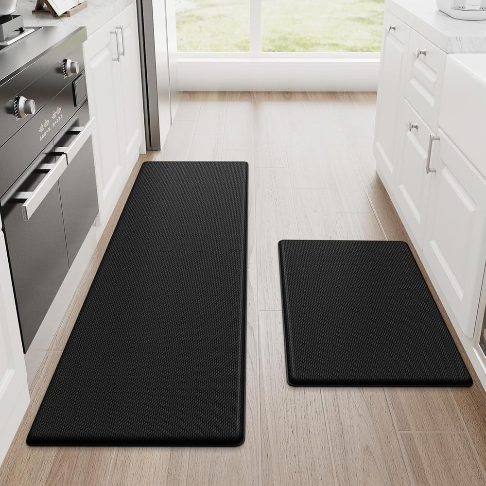 StepRite Kitchen Mats 2PCS Kitchen Rugs Cushioned Anti Fatigue Kitchen Mats