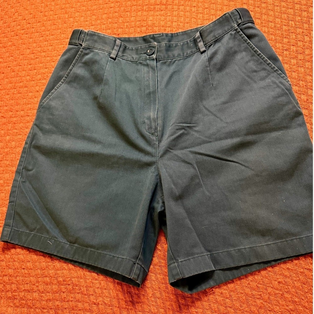 LL Bean Size 12 Vintage 100% Cotton High Rise Adjustable Waist  Short
