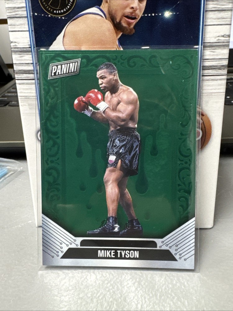 2025 Panini Cyber Monday - Mike Tyson Blood Green SSP /25-image