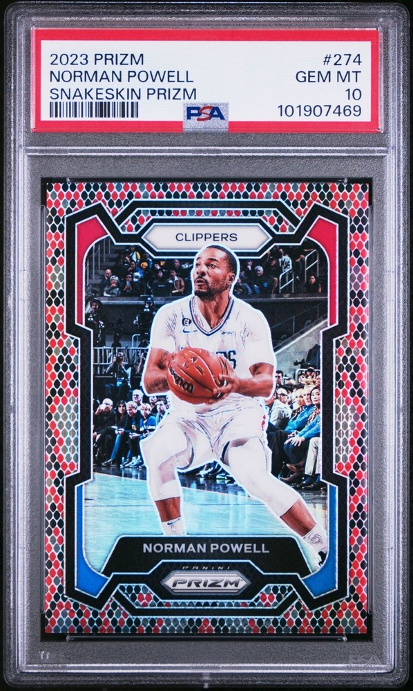 2023 Prizm Norman Powell Snakeskin Prizm #274 PSA 10 Gem MT LA Clippers